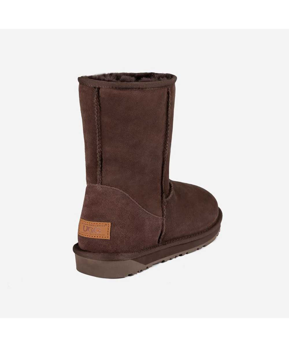 Men's Premium UGG Classic Short Boot in Chocolate | Red Kado