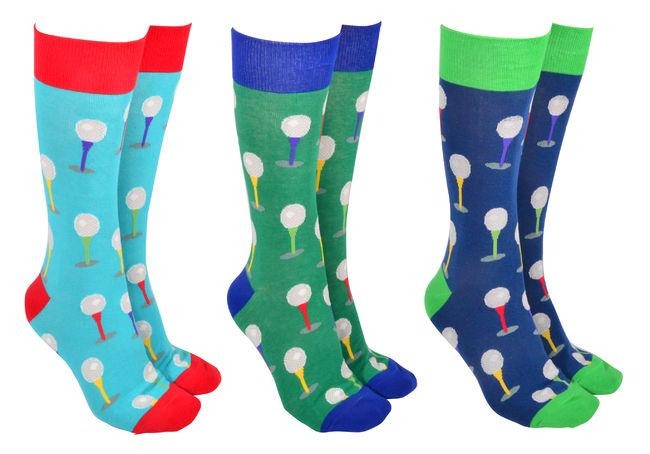 Sock Society Golf socks in three colourways