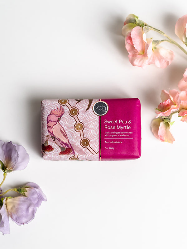 Aboriginal Sweet Pea & Rose Myrtle Soap