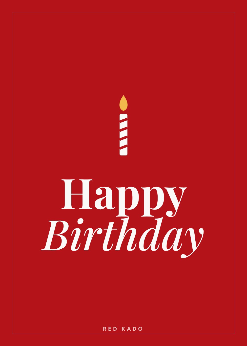 Happy Birthday greeting card