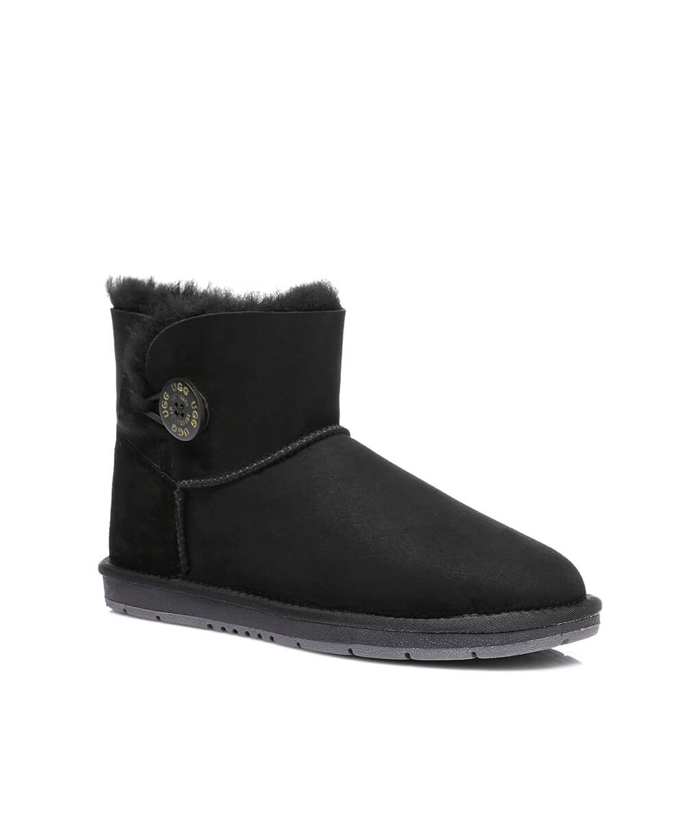 Women's Luxe Classic Mini UGG Button | Red Kado