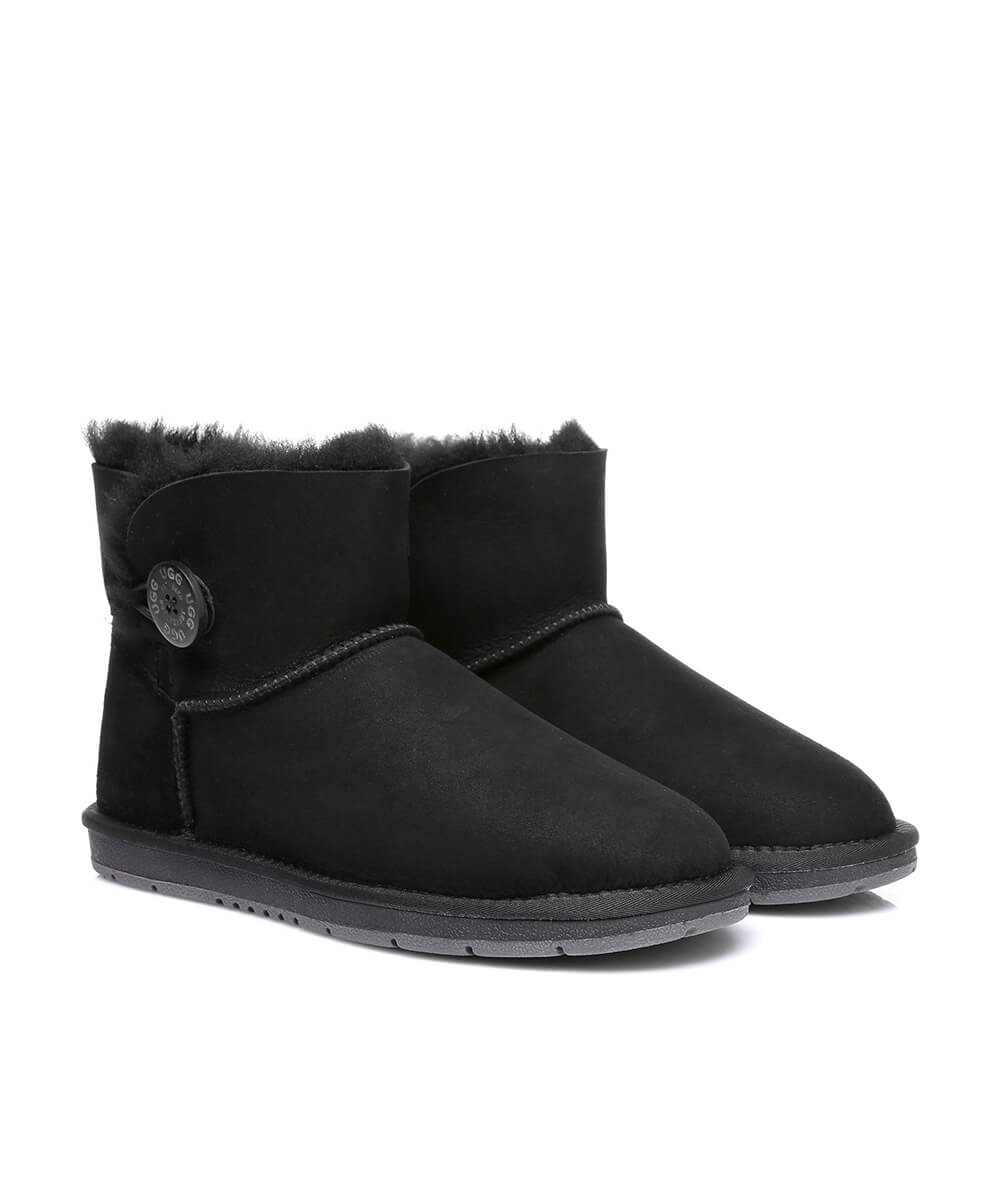 Women's Luxe Classic Mini UGG Button | Red Kado