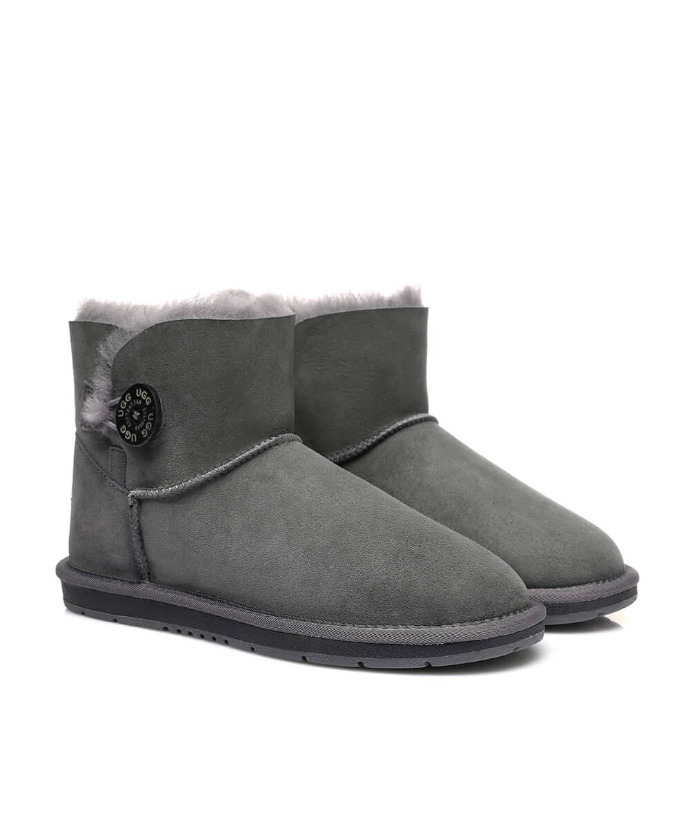 Women's Luxe Classic Mini UGG Button | Red Kado