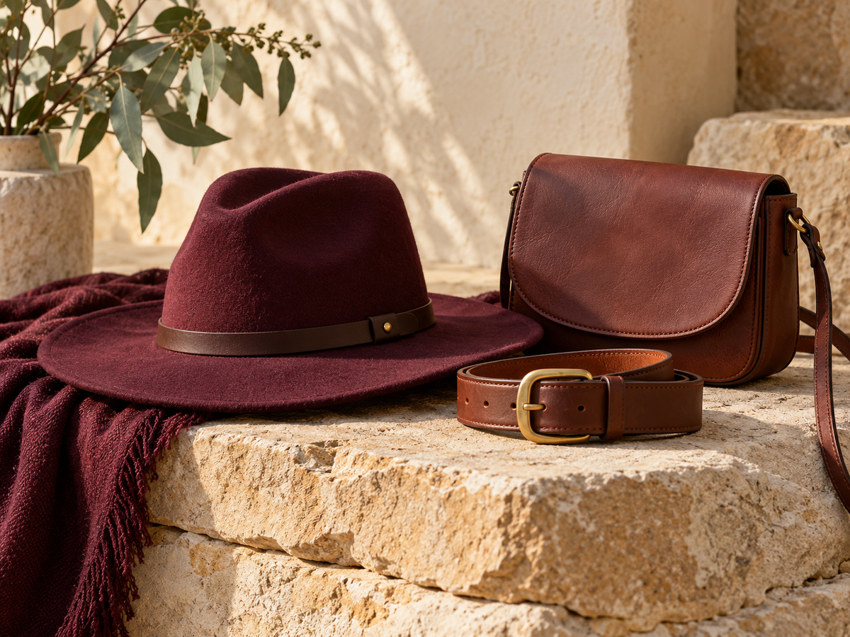 Hats and leather
