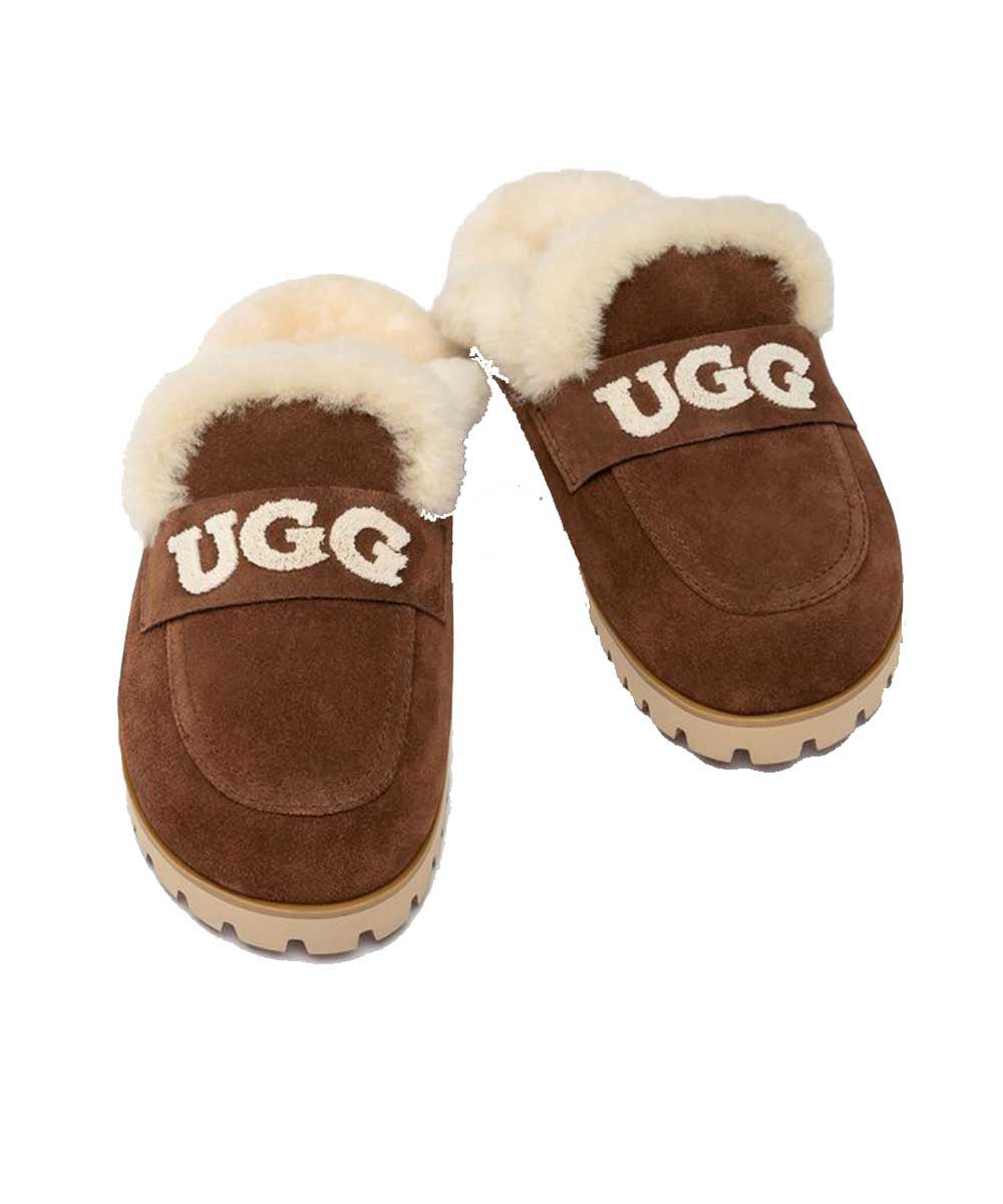 Women's UGG Violet Knit Logo Slipper | Red Kado