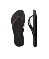 Havaianas Women's Slim Metal Logo Thongs | Red Kado