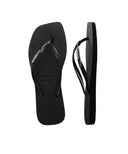 Havaianas Women's Slim Square Metalic Logo Thongs