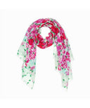 Wool Print UGG Scarf | Red Kado