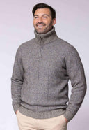 Men's Merino Possum Javelin Sweater in Pumice | Red Kado