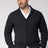 Men's Merino Possum Shawl Collar Cardigan in Charcoal | Red Kado