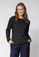 Women's Rutland Crew Merino Possum Sweater | Red Kado