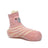 Baby Walking Sock Booties in Pink