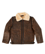 Men's Nappa Bomber Sheepskin Jacket | Red Kado