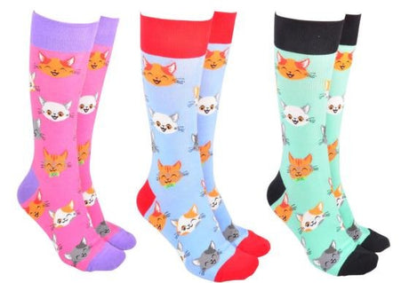 Sock Society Cute Cats socks in three colourways