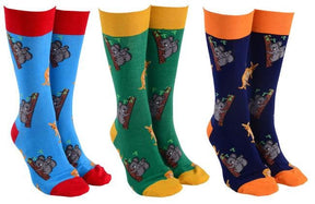Sock Society Kanga & Koala socks in three colourways