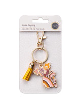 Aboriginal Journeys In The Sun Koala Keyring