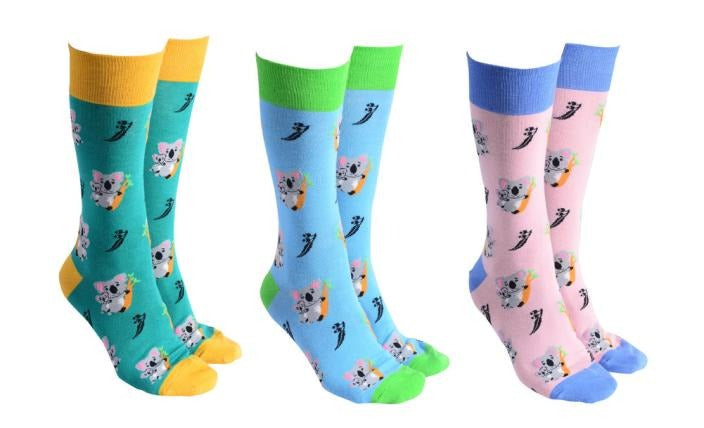 Sock Society Kangaroo & Baby socks in three colourways