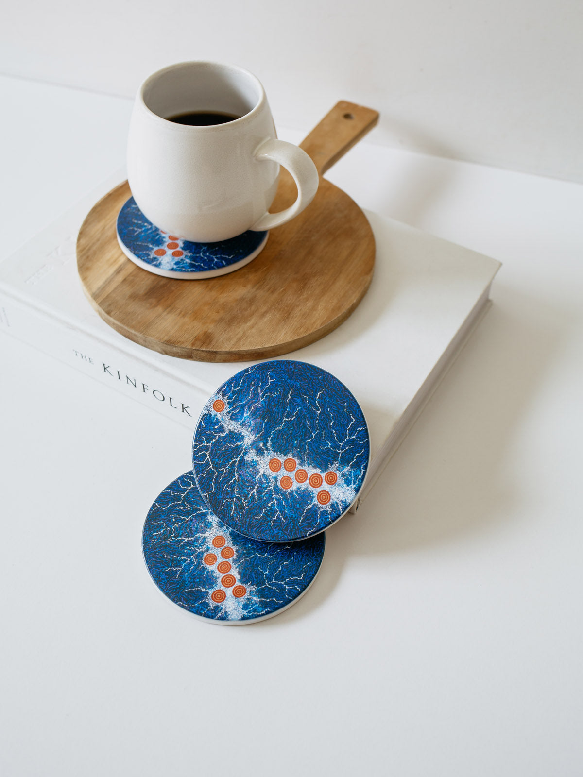 Aboriginal Seven Sisters Ceramic Coaster