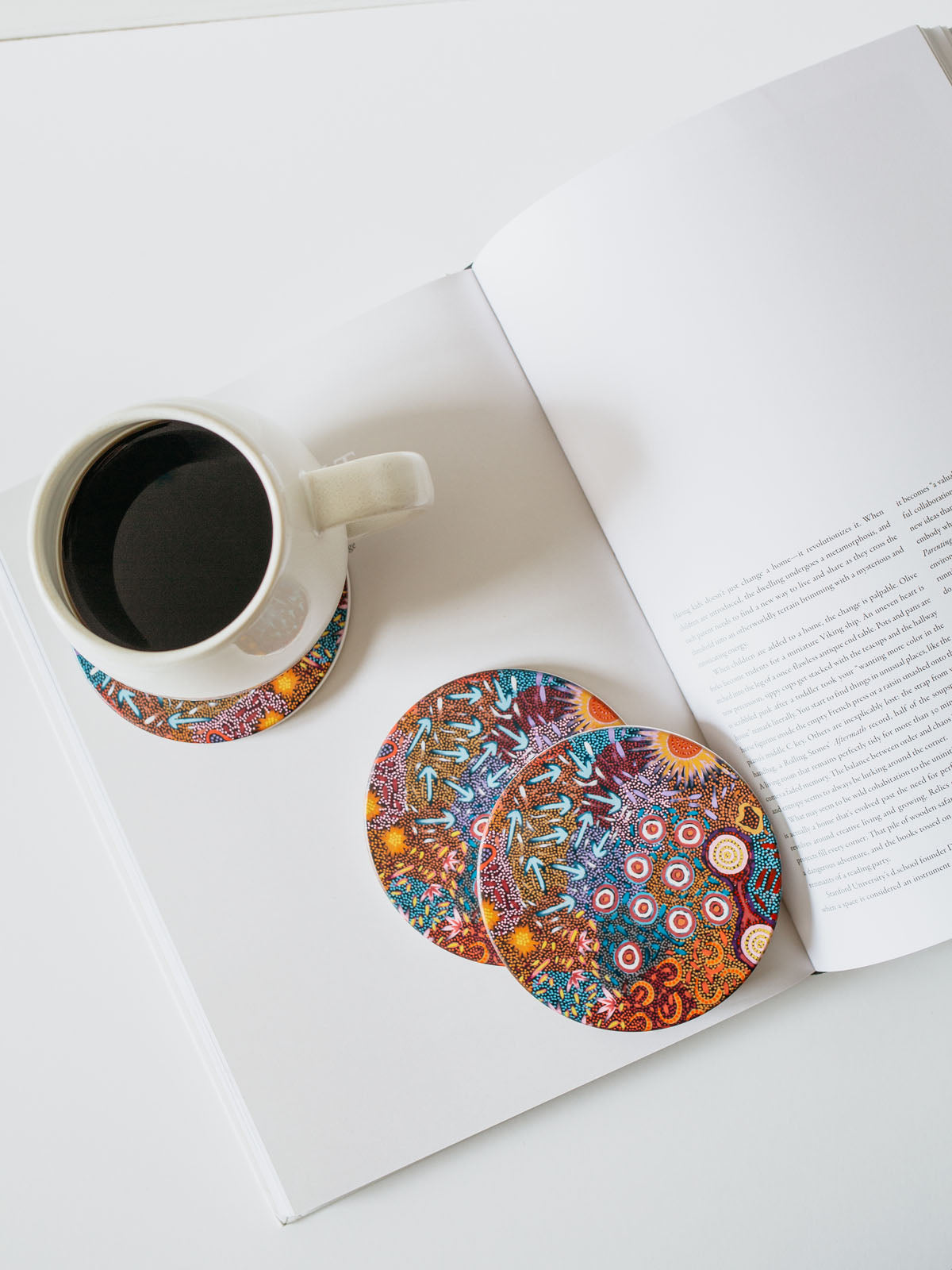 Aboriginal Women's Dreaming Ceramic Coaster