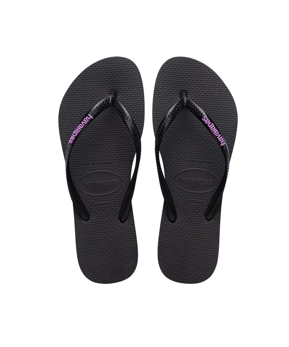 Havaianas Women's Slim Rubber Logo Thong | Red Kado