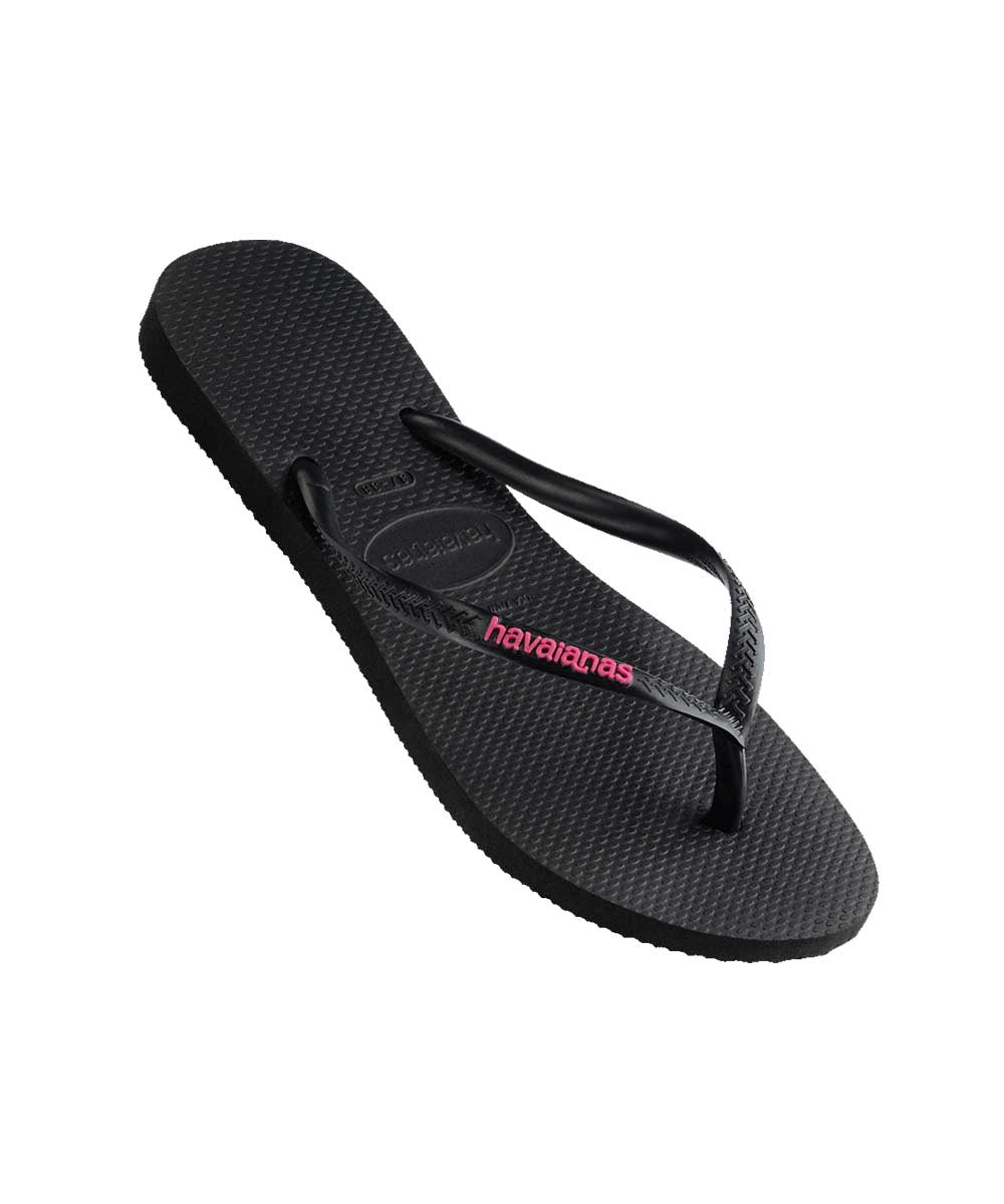 Havaianas Women's Slim Rubber Logo Thong | Red Kado