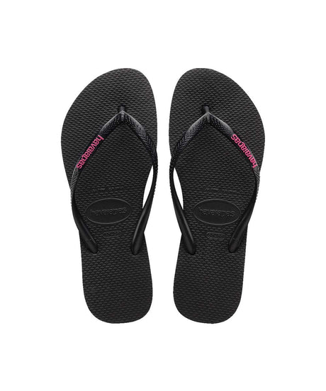 Havaianas Women's Slim Rubber Logo Thong | Red Kado