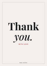 Thank You greeting card