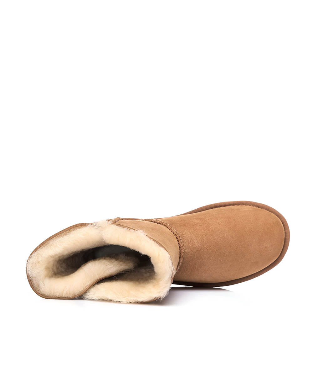 Men's Luxe Classic Mid Button UGG | Red Kado