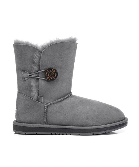 Men's Luxe Classic Mid Button UGG | Red Kado