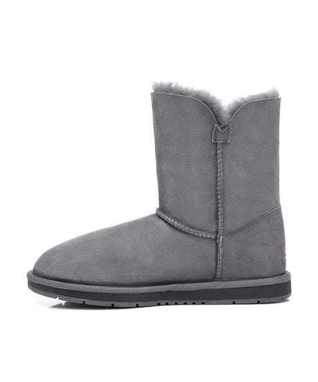 Men's Luxe Classic Mid Button UGG | Red Kado
