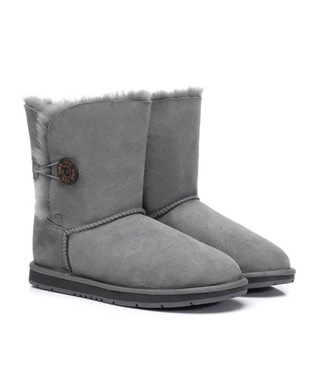 Women's Luxe Classic Mid Button UGG | Red Kado