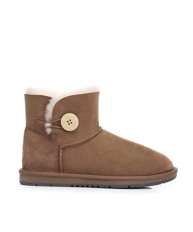 Women's Luxe Classic Mini UGG Button | Red Kado
