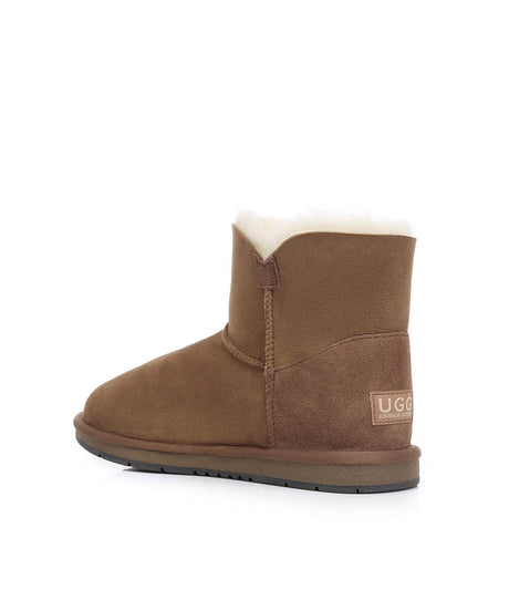 Women's Luxe Classic Mini UGG Button | Red Kado