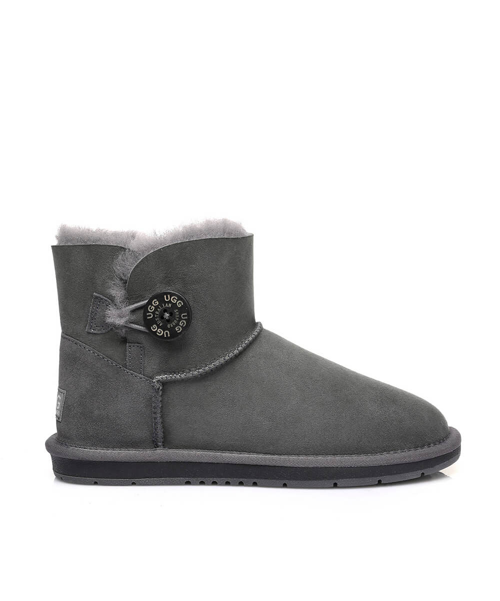 Women's Luxe Classic Mini UGG Button | Red Kado