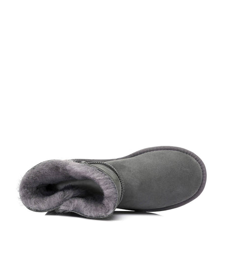 Women's Luxe Classic Mini UGG Button | Red Kado